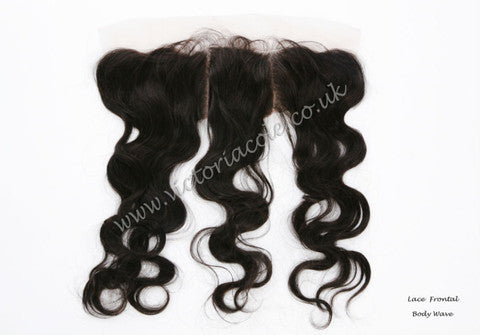 22" Body Wave Lace Frontal #1B - Natural Black