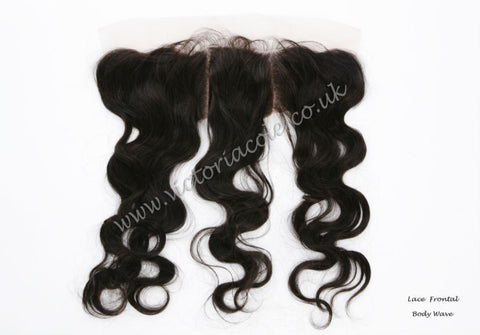 18" Body Wave Lace Frontal #1B - Natural Black